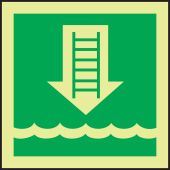 IMO Evacuation & First Aid Sign: Embarkation Ladder