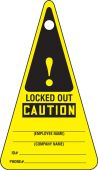 Triangle Safety Tag: Caution Locked Out