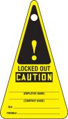 Triangle Safety Tag: Caution Locked Out