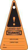 Triangle Safety Tag: Warning Locked out