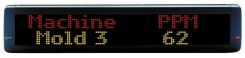 Electronic Moving Message Display: Two-Line Format