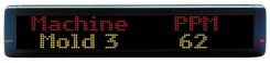 Electronic Moving Message Display: Two-Line Format