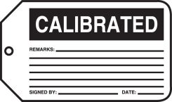 Calibration Required Do Not Use - Perforated Safety Tag TPP202