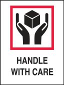 International Shipping Label: Handle With Care