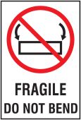 International Shipping Labels: Fragile - Do Not Bend