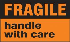 International Shipping Label: Fragile Handle With Care