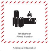 Semi-Custom Hazardous Materials DOT Shipping Labels Extended Tag: Lithium