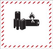 Hazardous Materials DOT Shipping Labels: Lithium (Blank)