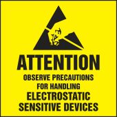 Attention Safety Label: Observe Precautions For Handling Electrostatic Sensitive Devices