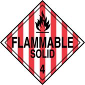 DOT Placard: Hazard Class 4 - Flammable Solids (Flammable Solid)