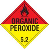 DOT Placard: Hazard Class 5.2 - Organic Peroxide