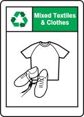 Safety Signs: Mixed Textiles And Clothes