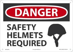 OSHA Danger Safety Sign: Safety Helmet Required
