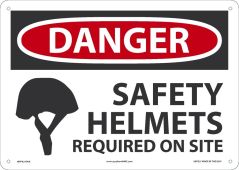 OSHA Danger Safety Sign: Safety Helmets Required On Site