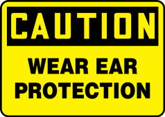 OSHA Caution Safety Sign: Wear Eye Protection