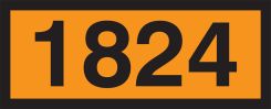 Orange 4-Digit Panel: 1824 (Sodium Hydroxide)