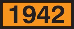 Orange 4-Digit Panel: 1942 (Ammonium Nitrate)