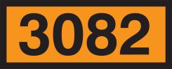 Orange 4-Digit Panel: 3082 (Hazardous Waste, Liquid)