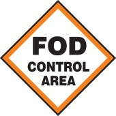 Safety Sign: FOD Control Area