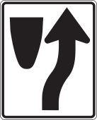 Lane Guidance Sign: Keep Right (Symbol)