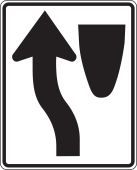 Lane Guidance Sign: Keep Left (Symbol)