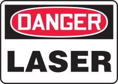 OSHA Danger Safety Sign: Laser