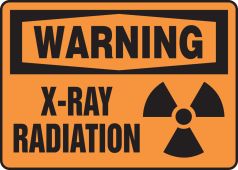 OSHA Warning Safety Sign: X-Ray Radiation