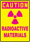 OSHA Caution Safety Sign: Radioactive Materials