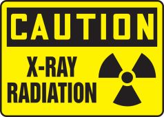 OSHA Caution Safety Sign: X-Ray Radiation