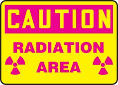 Accuform MRADG02 Radiation Caution Sign 10x14 Radioactive Materials Industrial 