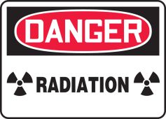 OSHA Danger Safety Sign: Radiation