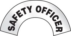 Reflective Emergency Response Hard Hat Decal: Safety Officer