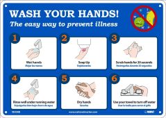 Safety Sign: Wash Your Hands! The Easy Way to Prevent Illness