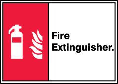 ANSI ISO Safety Signs: Fire Extinguisher