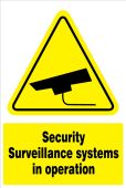 Safety Sign: Security Surveillance Systems In Operation