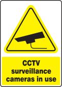 Safety Sign: CCTV Surveillance Cameras In Use