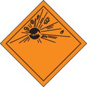 DOT Shipping Labels: Hazard Class 1: Explosive