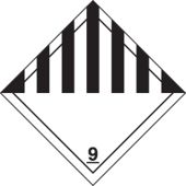 DOT Shipping Labels: Hazard Class 9: Miscellaneous Dangerous Goods
