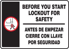 Spanish Bilingual Safety Sign