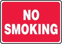 Safety Sign: No Smoking