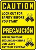 Spanish Bilingual Safety Sign