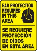 Safety Sign: Ear Protection Required In This Area