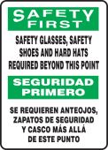 Spanish Bilingual Safety Sign