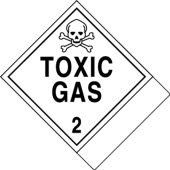 Proper Shipping Name Label: Hazard Class 2 - Toxic Gas