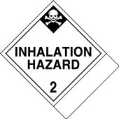 Proper Shipping Name Label: Hazard Class 2 - Inhalation Hazard