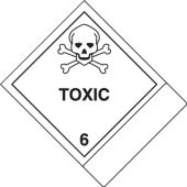 Proper Shipping Name Label: Hazard Class 6 - Toxic