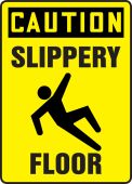 OSHA Caution Safety Sign: Slippery Floor