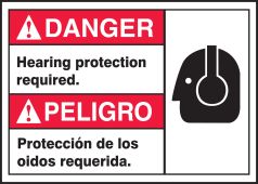 BILINGUAL ANSI SIGN - HEARING PROTECTION