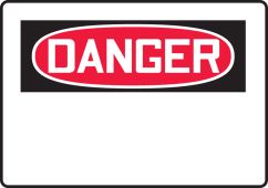 OSHA Danger SignPad™: Blank