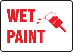 SignPad™ Safety Sign: Wet Paint